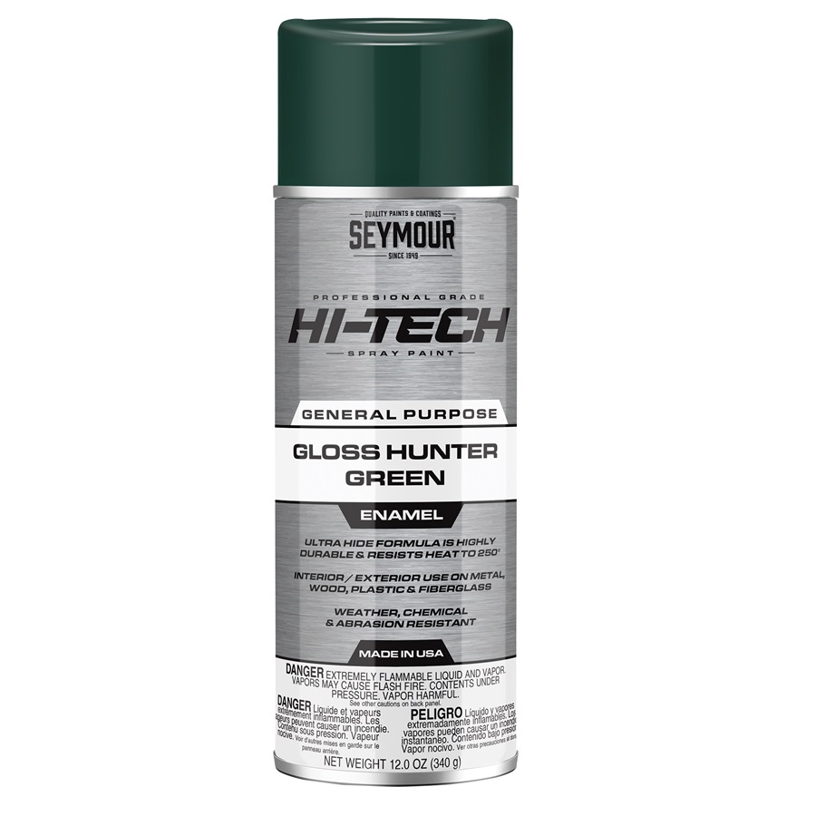 SEYMOUR® HI-TECH Spray Enamels - Gloss Hunter Green, 12 oz